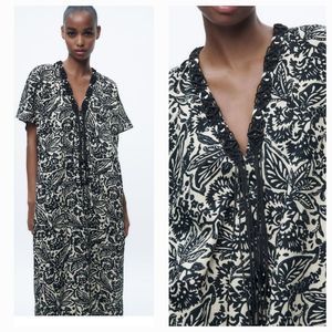 Zara printed tunic dress NWT